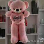 Pink teddy bear gift