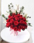 Enchanted Red valentine flowers